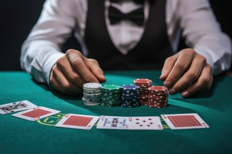 Pengguna Indonesia mengakses kasino langsung kitabet88 melalui smartphone dengan tampilan meja baccarat live